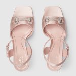 Gucci Women’s sandal with crystal Horsebit - Image 2